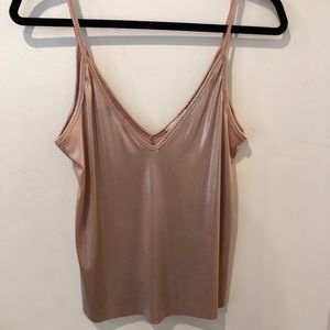 Pacsun rose gold metallic tank